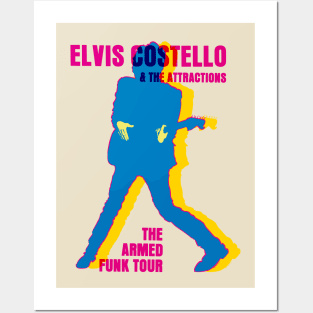 Elvis Costello offset graphic Posters and Art